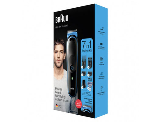 Braun Hair And Beard Clipper MGK3242 (Black/Blue)