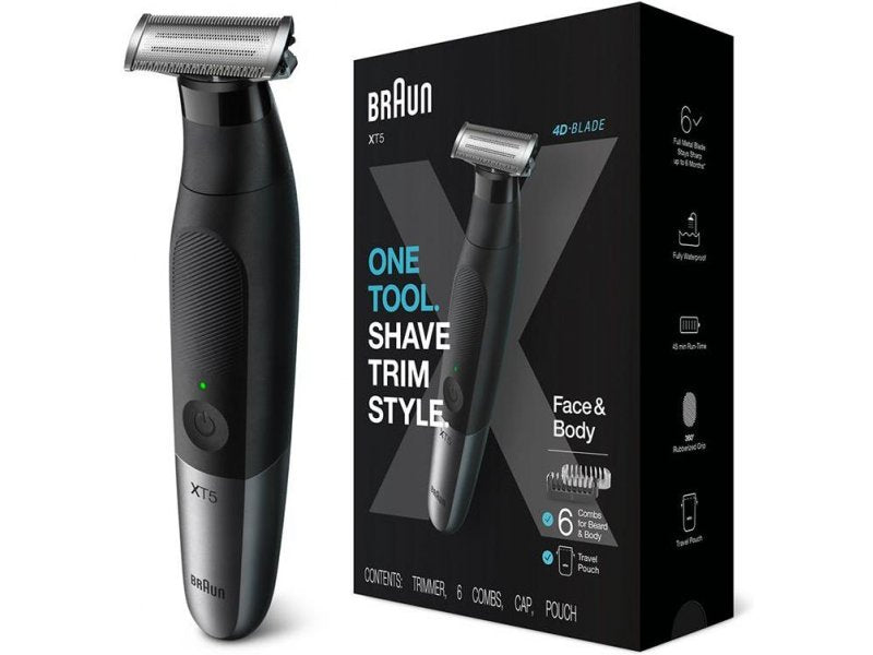 Braun Series X XT5200 Foil shaver Trimmer Black. Metallic - XT5200
