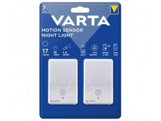 Varta LED Taschenlampe Motion Sensor. 2Pack. inkl. 3x Battery Alkaline AAA