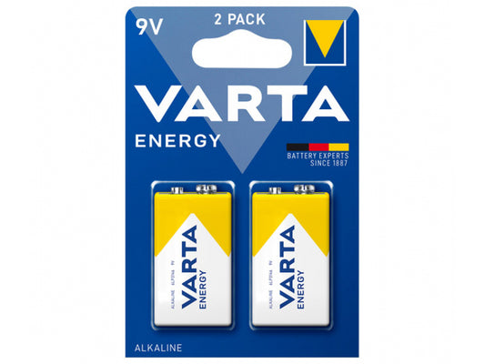 Varta Battery  Alkaline. E-Block. 6LR61. 9V - Energy. Blister (2-Pack)