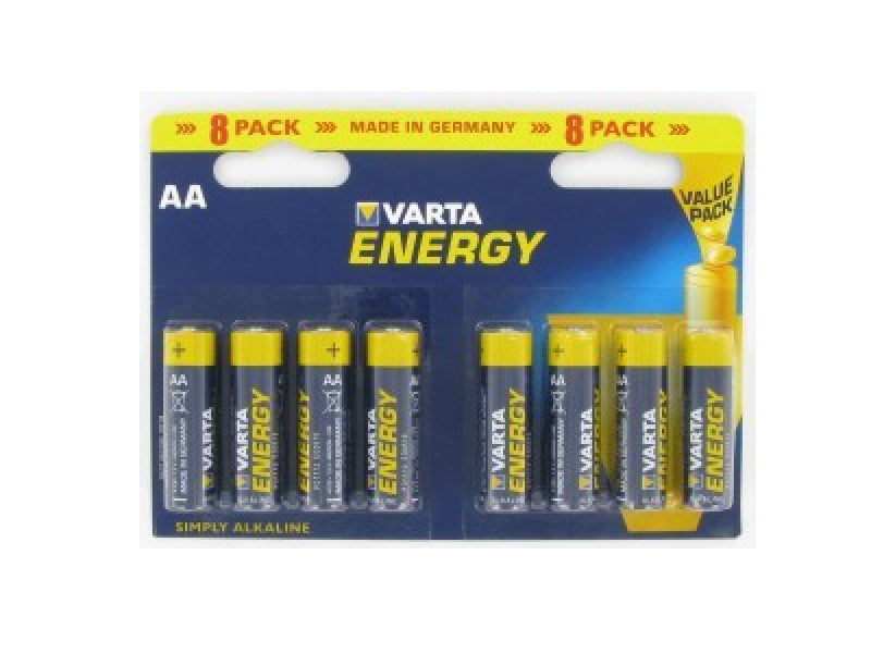 Varta Battery Alkaline. Mignon. AA. LR06. 1.5V - Energy. Blister (8-Pack)