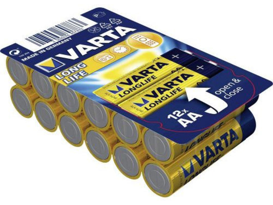 Varta Battery Alkaline. Mignon. AA. LR06. 1.5V - Longlife (12-Pack)