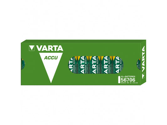 Varta Akku Mignon. AA. HR06. 1.2V/2100mAh - Accu Power Retail Box (10-Pack)