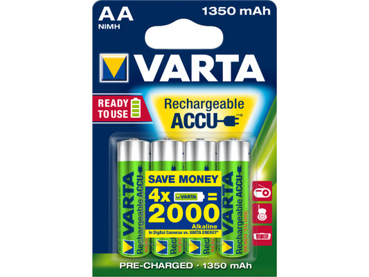 Varta Akku Mignon. AA. HR06. 1.2V/1350mAh - Accu Power (4-Pack)