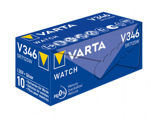 Varta Battery Silver Oxide. Knopfzelle. 346. SR712. 1.55V (10-Pack)