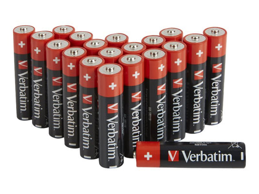Verbatim Battery  Alkaline. Micro. AAA. LR03. 1.5V - Premium (20-Pack)