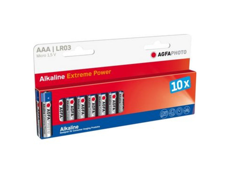 AGFAPHOTO Battery Alkaline Extreme Power AAA/LR03 Micro 1.5V (110-803968)