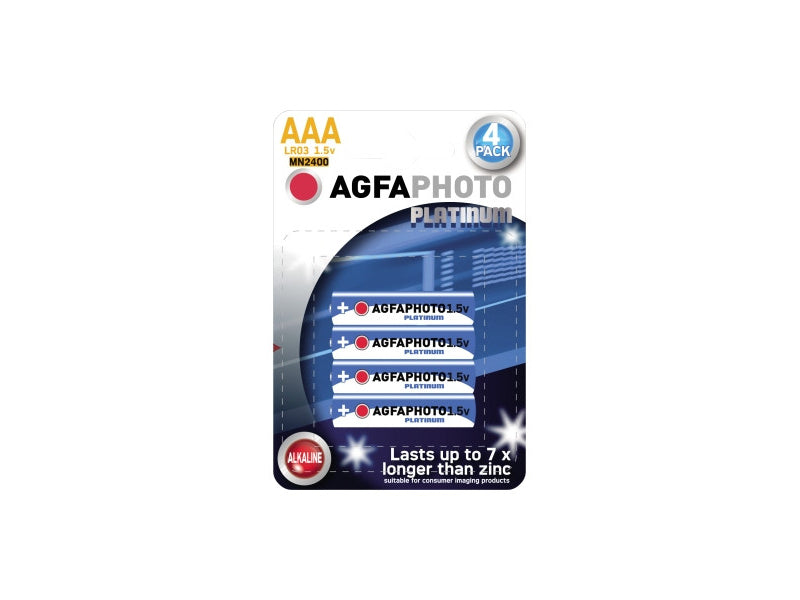 AGFAPHOTO Battery Platinum Alkaline AAA LR03 1.5V MN2400 (110-802572)