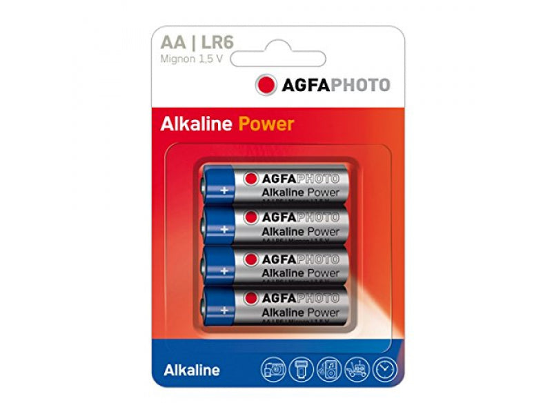 AGFAPHOTO Battery Power Alkaline Mignon AA (4-Pack)