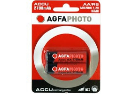 AGFAPHOTO Akku 2700mAh Power Alkaline AA Mignon (2-Pack)