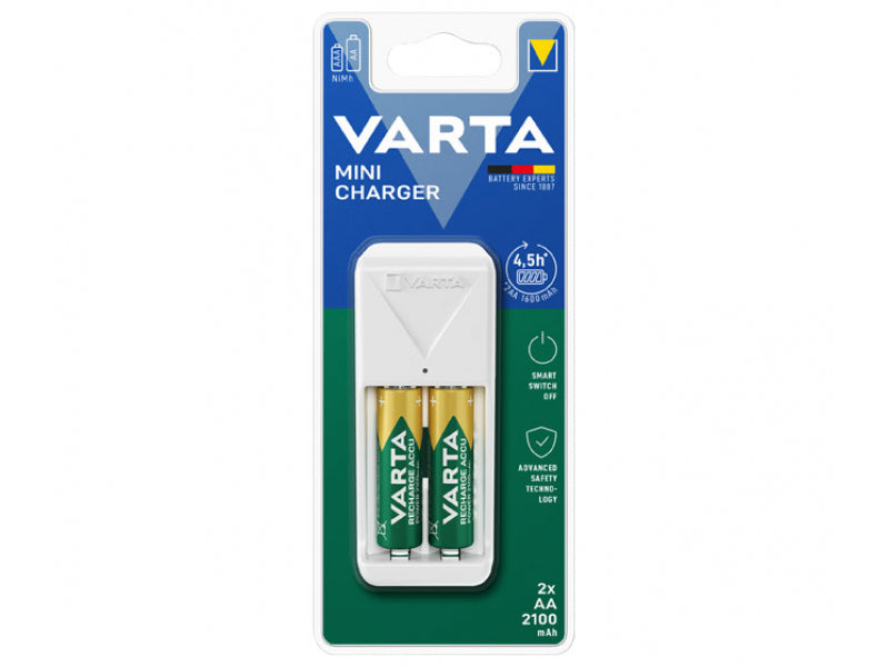 Varta Akku Universal Ladegerät. Mini Charger - inkl. Akkus. 2x AA. Retail