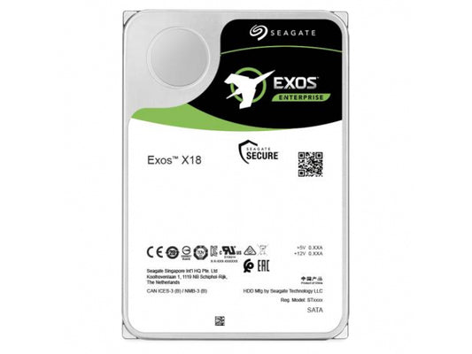 Seagate Exos X18 HDD 12TB 3.5 SATA - ST12000NM000J