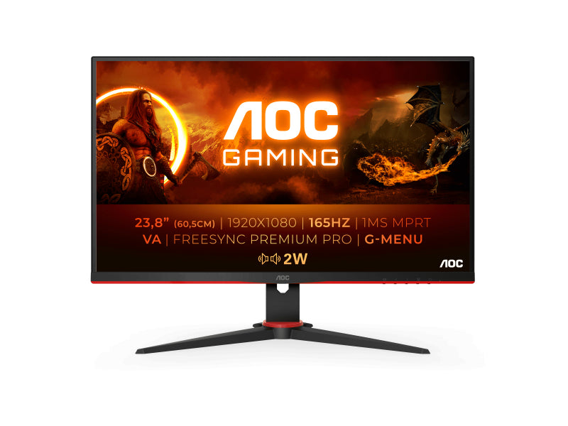 AOC 60.5cm (23.8) 1609 HDMI+USB+DP FHD - 24G2SAE/BK
