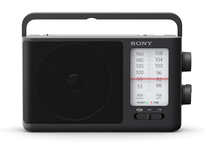 Sony Portable - AM.FM - Black - Rotary - 110 h - AA ICF506.CED