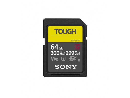 Sony SDXC G Tough series 64GB UHS-II Class 10 U3 V90 - SF64TG