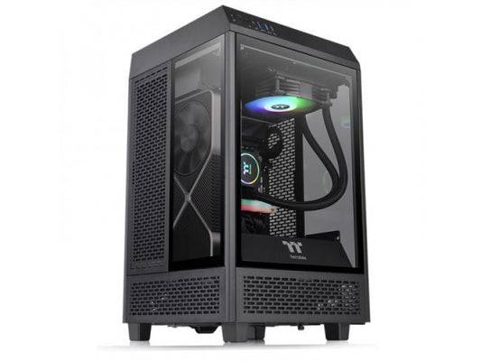 Thermaltake PC- Gehäuse The Tower 100 Black - CA-1R3-00S1WN-00