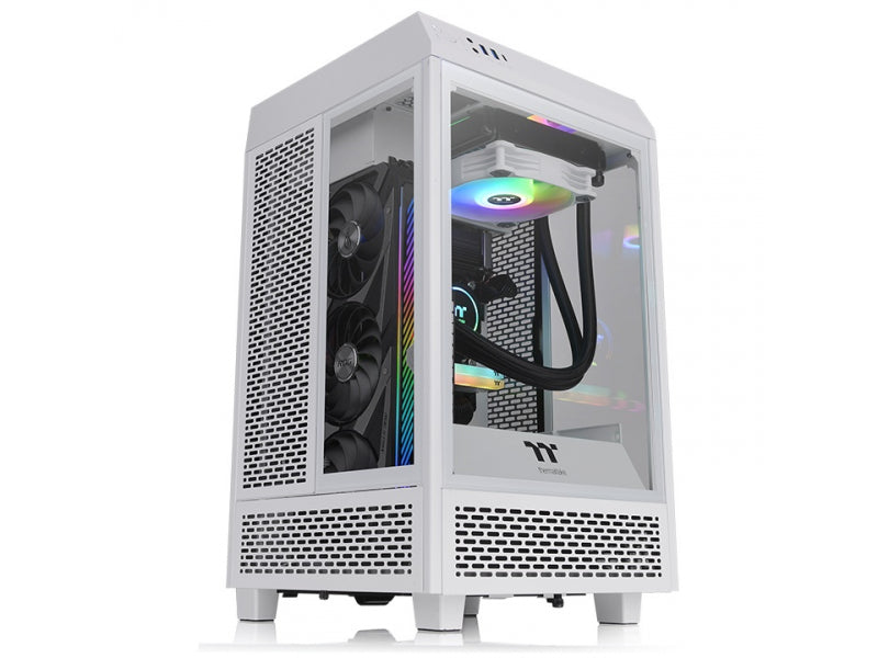 Thermaltake PC- Gehäuse The Tower 100 White - CA-1R3-00S6WN-00