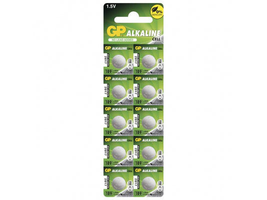 Battery GP Alkaline LR54 / V10GA / AG10 (10 pcs)