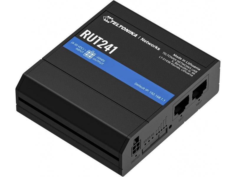 Teltonika - router - DIN-rail - Industrial - Gigabit Ethernet RUT241010000