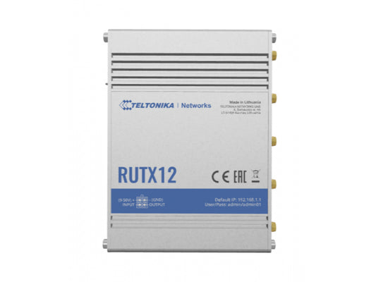 Teltonika - Wi-Fi 5 - Dual-band - Ethernet LAN - 4G - router RUTX12