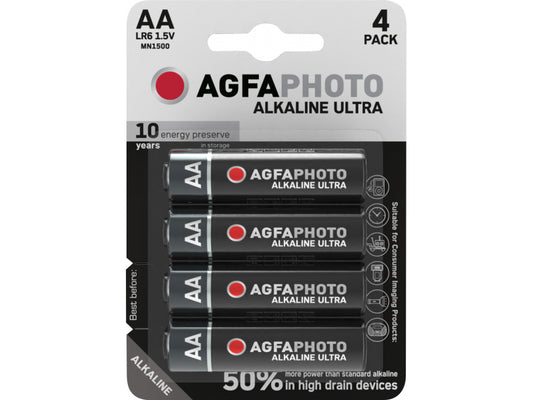 AGFAPHOTO Battery Ultra Alkaline Mignon AA (4-Pack)