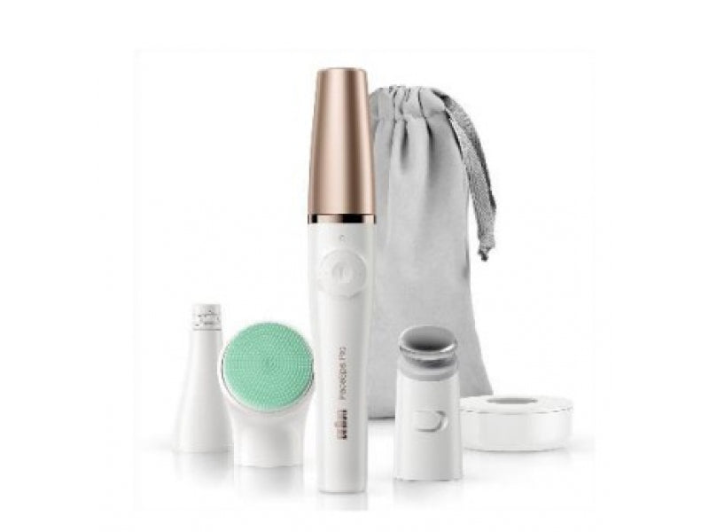 Braun FaceSpa Pro 913 Facial Cleansing Brush/Epilator White/bronze PRO913