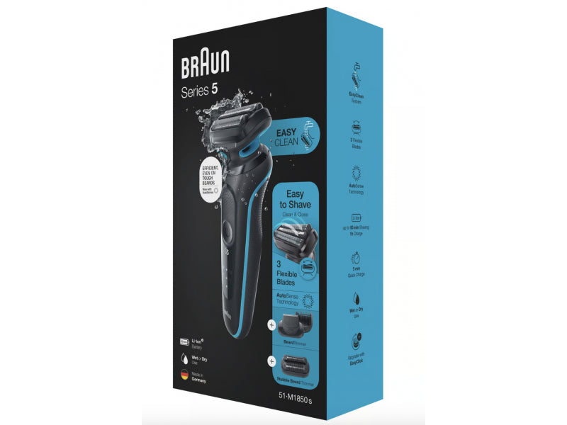 Braun Shaver Series 5 51-M1850s Black/Mint Green 432791