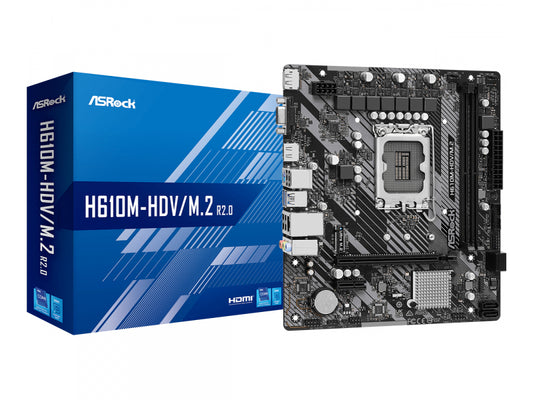 ASRock H610M-HDV/M.2 R2.0 Intel Motherboard 90-MXBJH0-A0UAYZ
