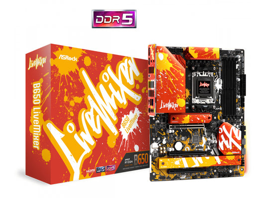 ASRock B650 LiveMixer AMD AM5 Motherboard 90-MXBJ50-A0UAYZ