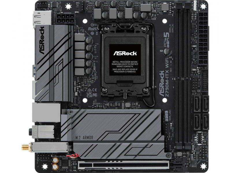 ASRock Z790M-ITX/WiFi Intel Motherboard 90-MXBKE0-A0UAYZ