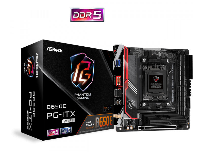 ASRock B650E PG-ITX WiFi AM5 AMD Motherboard 90-MXBJE0-A0UAYZ