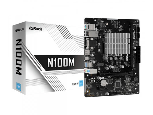 ASRock N100M Intel Motherboard 90-MXBK80-A0UAYZ