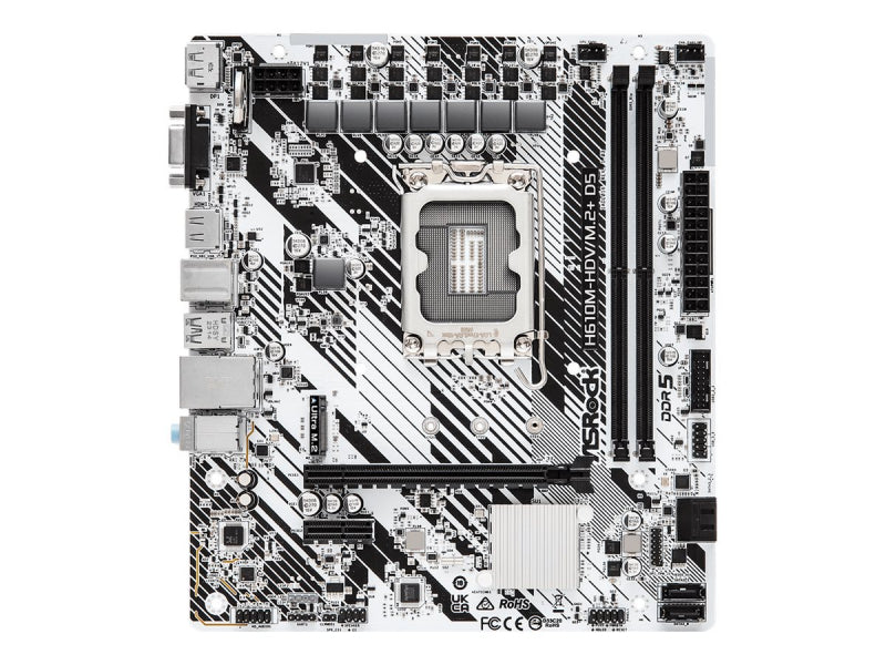 ASRock H610M-HDV/M.2+ D5 Intel Motherboard 90-MXBM50-A0UAYZ