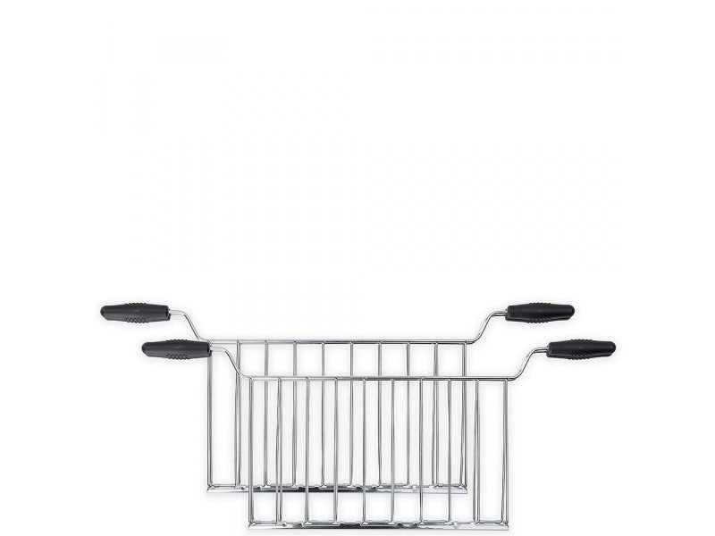 SMEG 2 Piece Sandwich Racks Chrome/Black TSSR02