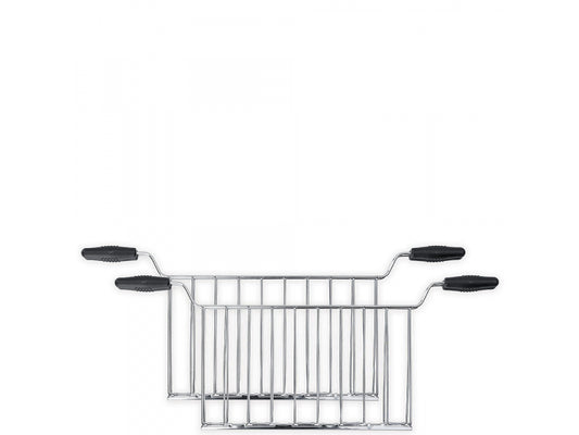 SMEG 2 Piece Sandwich Racks Chrome/Black TSSR02