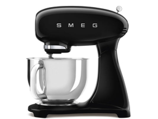 Smeg Stand Mixer 50\'s Style Black SMF03BLEU