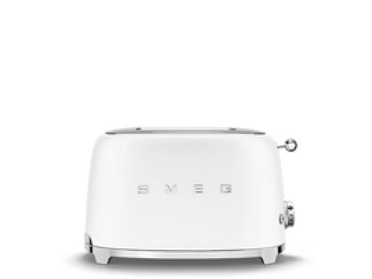 Smeg Toaster 2 Slice 50\'s Style Matt White TSF01WHMEU