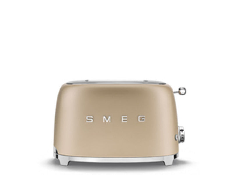 Smeg Toaster 2 Slice 50\'s Style (Champagne) Gold TSF01CHMEU