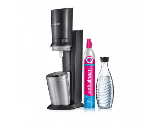 SodaStream Soda Maker Crystal 3.0 incl 1 Glass Bottle Steel 1016411410