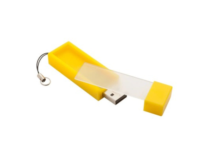 USB FlashDrive 4GB Yellow + Note compartment 2 in 1
