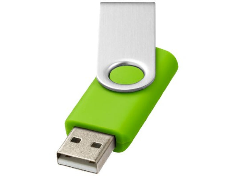 USB FlashDrive Butterfly 2GB Silver-Green