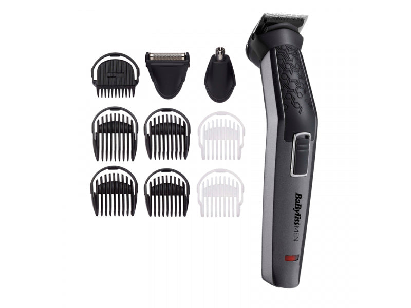 BaByliss 10-in-1 Carbon Titanium Multigrooming Set Black/Silver MT727E
