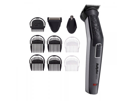 BaByliss 10-in-1 Carbon Titanium Multigrooming Set Black/Silver MT727E
