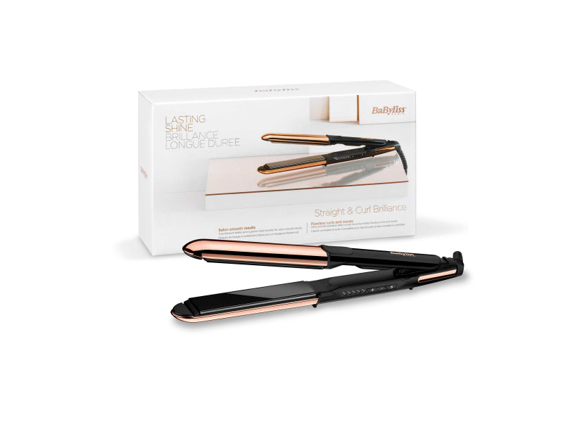 BaByliss Straight & Curl Brilliance Straightner Black/Rose ST482E