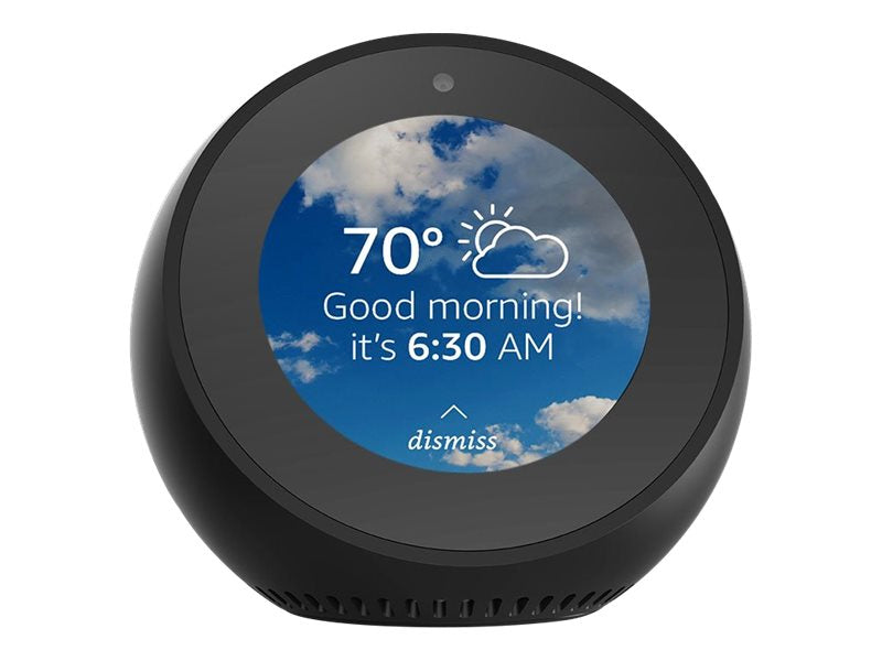 Amazon Echo Spot Smart Alarm Clock 2024 Black B0C2S2J7JP