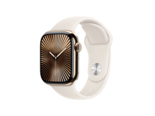 Apple Watch S10 Titan Gold 42mm GPS+Cell Sports Starlight (MX063QF/A)