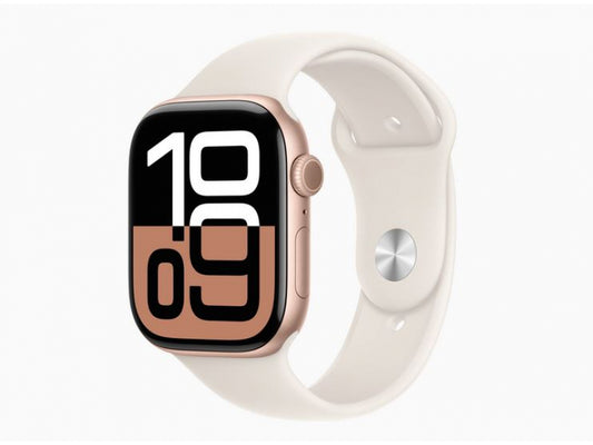 Apple Watch S10 Alu Rose Gold 46 mm GPS Sports Starlight (MWWU3QF/A)