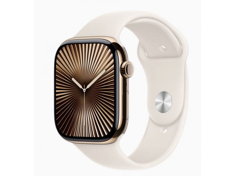 Apple Watch S10 Titan Gold 46mm GPS+Cell Sports Starlight (MWYX3QF/A)