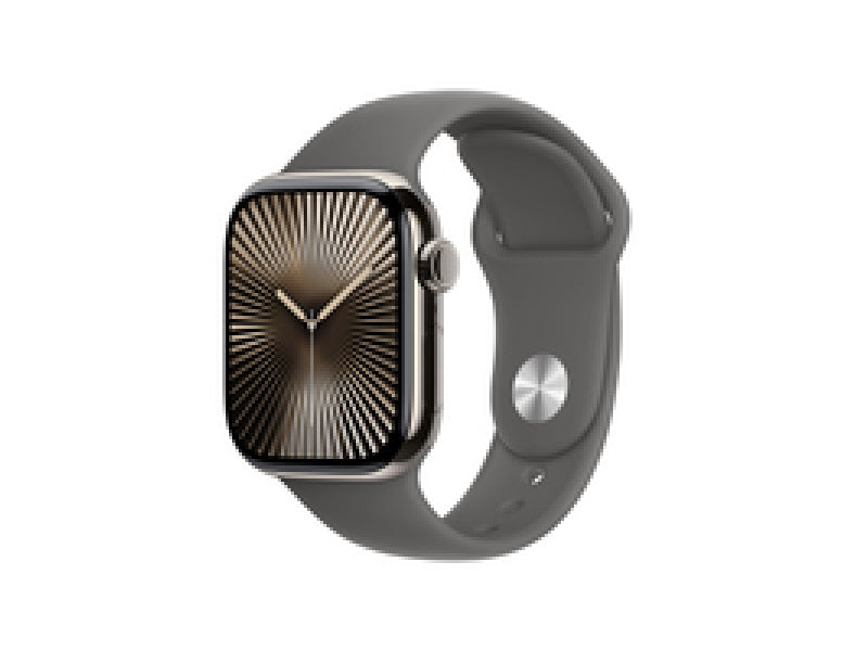 Apple Watch S10 Titan Natur 42mm GPS+Cell Sports Stone Grey (MWXD3QF/A)