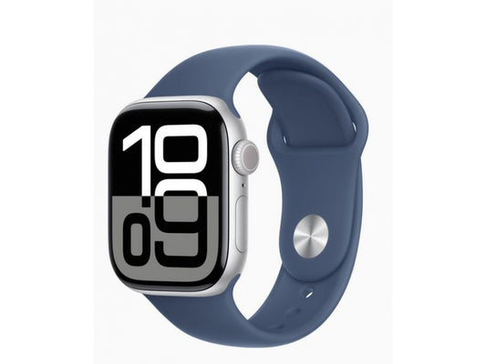 Apple Watch S10 Alu Silver 42 mm GPS+Cell Sports Denim (MWX43QF/A)